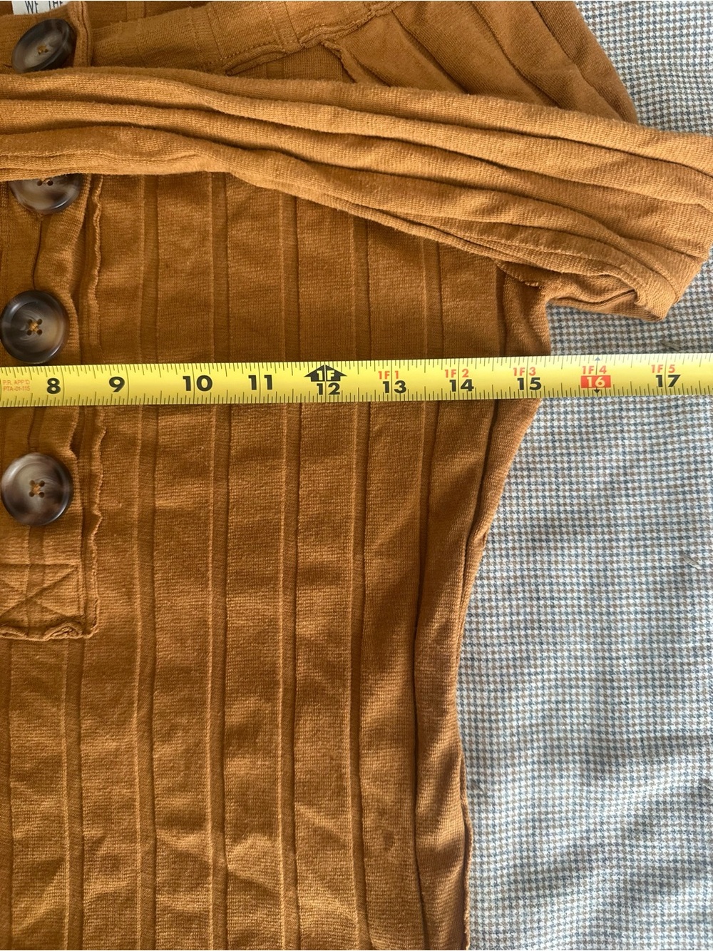 We The Free Ribbed On/Off-Shoulder Large Button Henley - Small - Picture 4 of 5